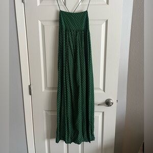 BUCKETLIST | Green Maxi Dress Medium